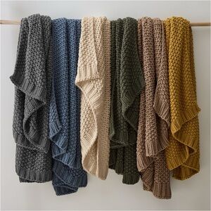 west elm chunky wool throw 50x60